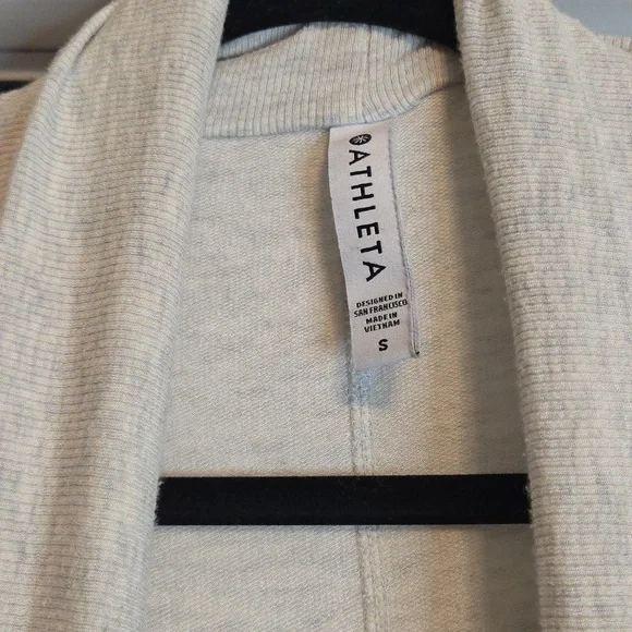 Athleta Cream Draped Cardigan - Picture 2 of 4